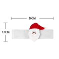 thumbnail image 4 of Juego de 4 corbatas navideñas con botones para cortinas Wabjtam, corbatas de Papá Noel, muñeco de nieve, alce, pingüino, 4 of 4