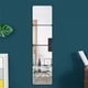 thumbnail image 5 of Pegatinas de espejo espejo flexible de longitud completa plástico superficie lisa efecto reflectante autoadhesivo apartamento decoración paquete de 4 Inevent HA011895-00, 5 of 7
