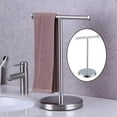 thumbnail image 2 of tredstone Stainless Steel T Shape Towel Holder Stand Towel Rack for Home Bathroom B, 2 of 9