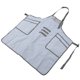 thumbnail image 3 of Delantal ajustable con múltiples bolsillos para cocina, barbacoa, cocina, restaurante, cafetería, uniforme de trabajo, delantal para barbacoa, 3 of 5