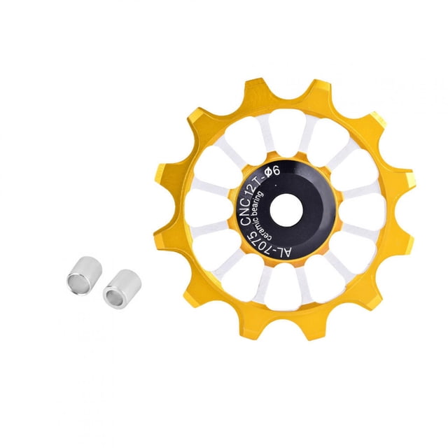 LAFGUR Rear Guide Wheel, Bicycle Rear Guide Wheel, Ceramic Bearing Derailleur Pulley Aluminum Alloy For Bicycle Most Mountain Bike