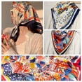 thumbnail image 5 of Conjunto de bufanda de gasa de poliéster cuadrada de satén grande y suave para mujer, disponible en varios colores para la cabeza y el cuello, 5 of 5