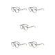 thumbnail image 3 of Gafas redondas ligeras Minnieouse, montura de cristal, negro arcoíris, IS031C9, 3 of 6