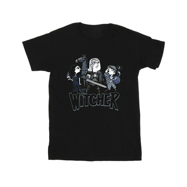 Netflix Mens The Witcher Team Illustrated T-Shirt