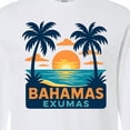 thumbnail image 4 of Inktastic Bahamas Exumas Tropical Sunset Retro Long Sleeve T-Shirt, 4 of 5