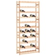 thumbnail image 1 of vidaXL Wine Rack for 77 Bottles Pinewood, 1 of 4