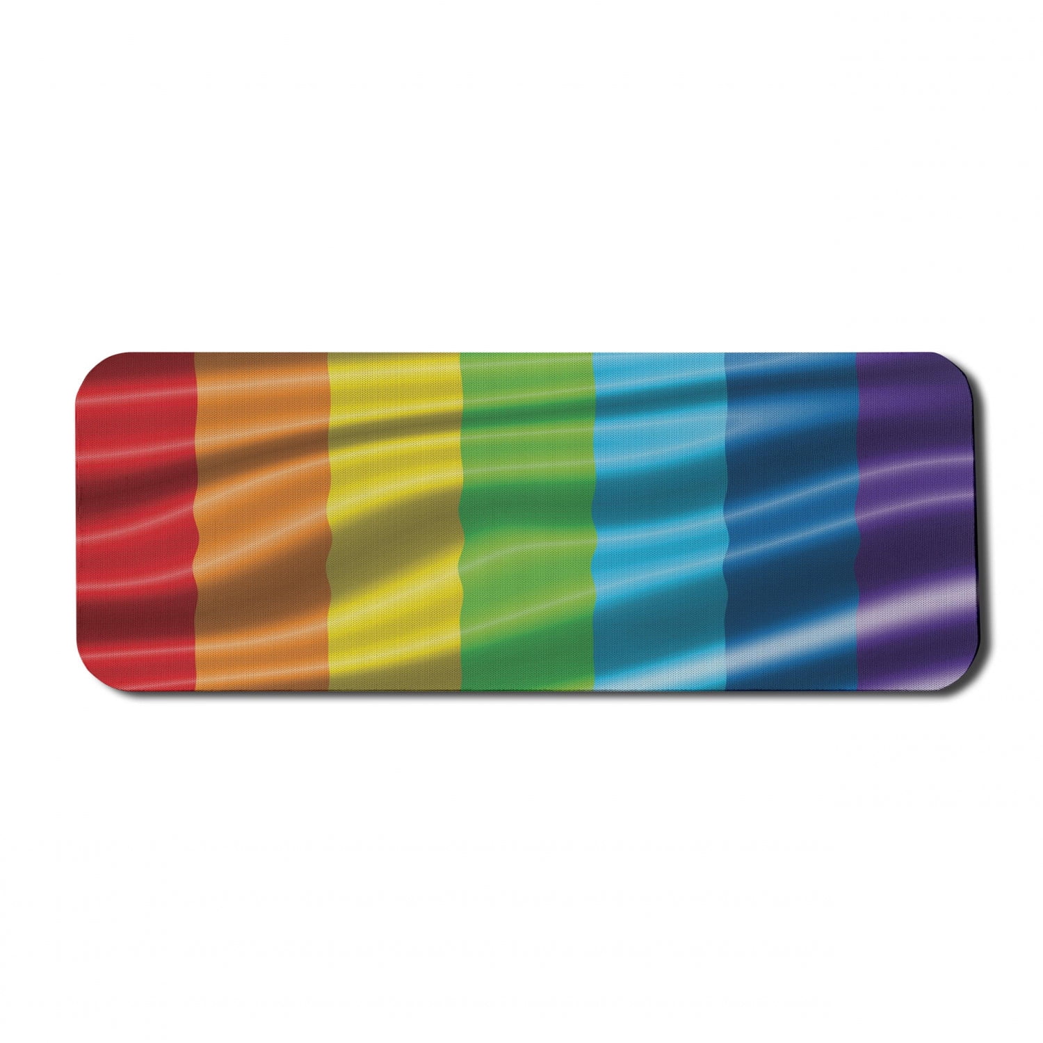 Rainbow Computer Mouse Pad, Pride Flag Inspired Design with Vivid ...