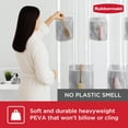 thumbnail image 4 of Rubbermaid Clear Heavyweight Waterproof PEVA Shower Curtain Liner with Storage Pockets, BPA-Free, 70 x 72 Inches, 4 of 9