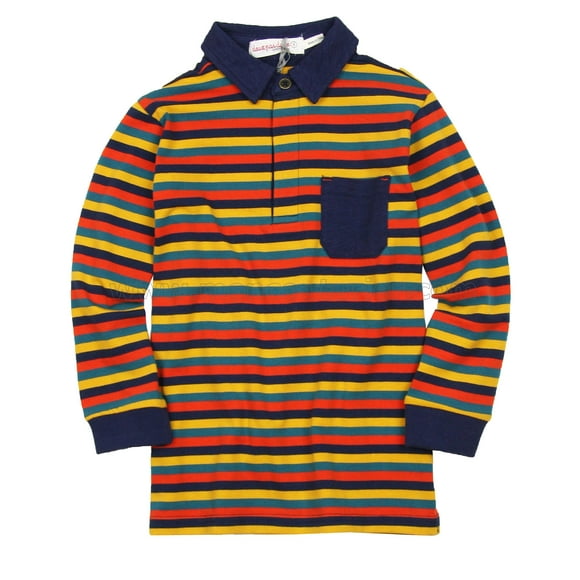 Deux par Deux Boys' Striped Polo Off Road, Sizes 18M-6 - 3