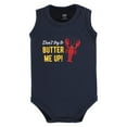 thumbnail image 3 of Hudson Baby Infant Boy Cotton Sleeveless Bodysuits, Butter Me Up Lobster, 3-6 Months, 3 of 7