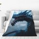 thumbnail image 1 of Balery Blue Thunder Storm Dragon Manta de Felpa Suave y Acogedora – Cobija de Franela Aterciopelada para Cama, Lavable y Cálida para Sofá, Mascotas, Transpirable-40"x30", 1 of 7