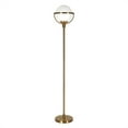 thumbnail image 1 of Henn&Hart 11" Brass Metal/Glass Floor Lamp, 1 of 9