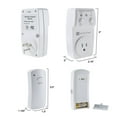 thumbnail image 4 of Indoor Cordless Electrical Outlet Plug With Programmable Remote Control By Lavish Home, 4 of 4