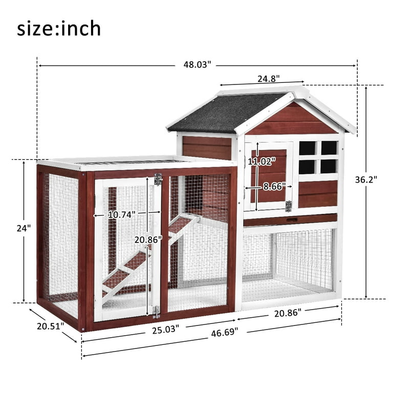 Merax rabbit hutch hot sale