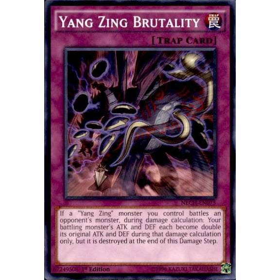 YuGiOh The New Challengers Common Yang Zing Brutality NECH-EN075