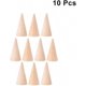 thumbnail image 2 of 10pcs Natural Wood Cone Ring Holders Unpainted Wooden Cones To Craft Paint Jewelry Display Stand 2.5x5cm, 2 of 4