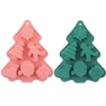 thumbnail image 1 of Juego de moldes para hornear navideños de silicona de 2 piezas, molde para pastel de muñeco de nieve con copos de nieve y árbol de Navidad, sal de baño explosiva, juego de moldes para jabón, 1 of 5