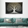 thumbnail image 2 of Chilfamy  Tree Tapestry for Bedroom, Tree of Life Tapestry Wall Hanging,Black and White Tapestry for Living Room 60x40in, 2 of 7