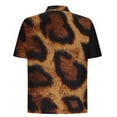 thumbnail image 5 of Blusa y camisa de manga corta con cuello vuelto Camisa casual para hombre Camisa de bolos vintage de manga corta Camisas de verano de playa cubana Camisa con botones Blusa para hombre Poliéster, 5 of 5