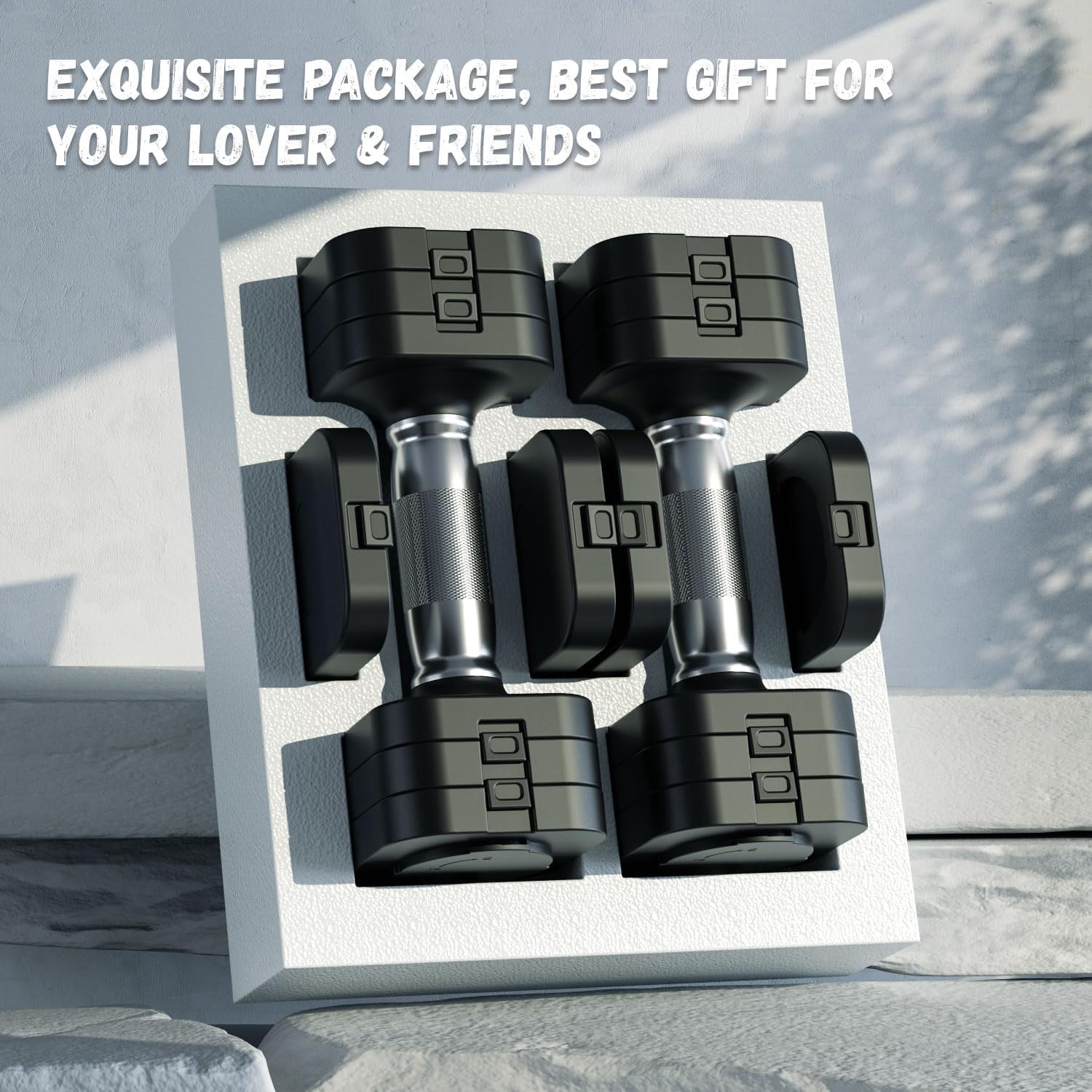 Adjustable  Set 20LB - 5-in-1  Weights for Home Gym Strength Training