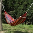 thumbnail image 1 of Chaise Suspendue Rayée de Cour Confortable et Durable Grande Chaise Hamacs 260x150 cm, 1 of 2