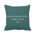 thumbnail image 1 of Qoutes Healing Sentences Man Never Reveal History Throw Pillow Sleeping Sofa Cushion Cover, 1 of 3