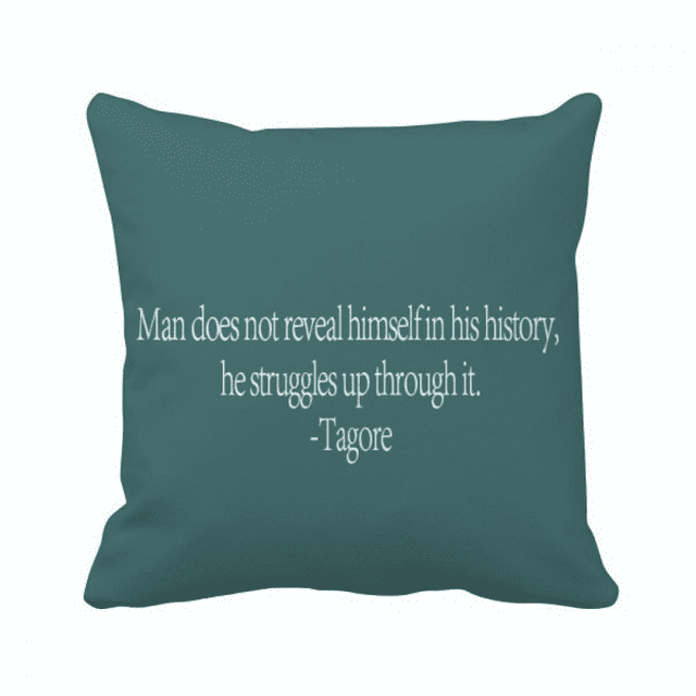 Qoutes Healing Sentences Man Never Reveal History Throw Pillow Sleeping Sofa Cushion Cover
