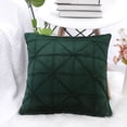 thumbnail image 2 of PiccoCasa 1 Pcs Velvet Throw Pillow Cover Cushion Cases Dark Green 16"x16", 2 of 8