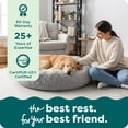 thumbnail image 4 of FurHaven Long Fur Calming Cuddler Donut Bed, Driftwood Brown, Small, 1 Count, 4 of 9