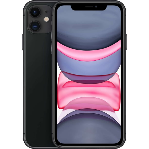 Total Wireless Apple iPhone 11, 64GB, Black- Prepaid Smartphone [Locked to Carrier- Wireless] - Walmart.com