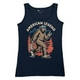 thumbnail image 5 of American Legend Bigfoot Women's Tank Top Patriotic Funny Sasquatch Fan 4 July USA Flag Beer BBQ Tailgate Party, 5 of 7