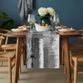 thumbnail image 2 of Grey Abstract Table Runner - 108 Inch Long, Kitchen Dining Table Runner Dresser Scarves, Modern Mottled Art Oil Painting Farmhouse Decor for Coffee Tables Wedding Party Banquet, 2 of 8