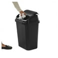 7.8 Gallon SwingTop Wastebasket, Plastic Trash Can with Lid and Compact