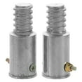 thumbnail image 1 of Shisuyan Indoor Use Threaded Tip Metal Threaded Handle Tips Silver 1Set 6.5In, 1 of 8
