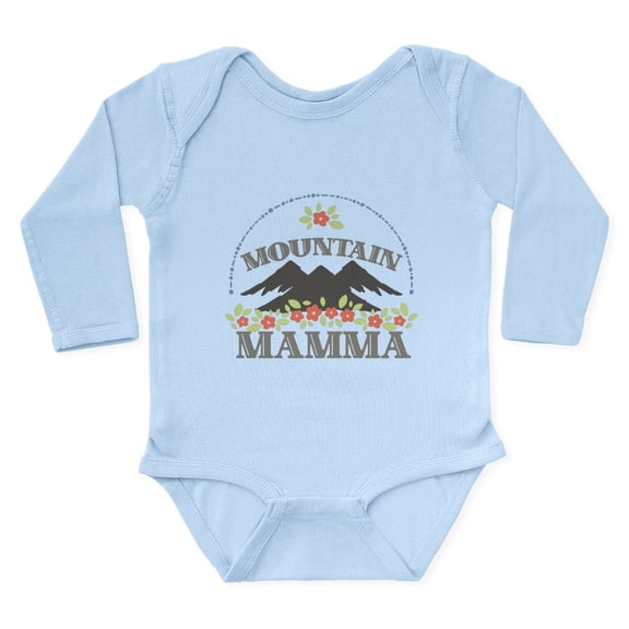 CafePress - MOUNTAIN MAMMA Body Suit - Long Sleeve Cotton Baby Bodysuit