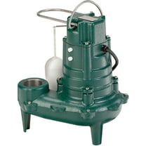 Zoeller 267-0050, Zoeller 267-0050, Model M267, Waste-Mate 260 Series, Sewage Pump with Mechanical Float Switch, 1/2 HP, 115 Volts, 1 Phase, 115 GPM Max