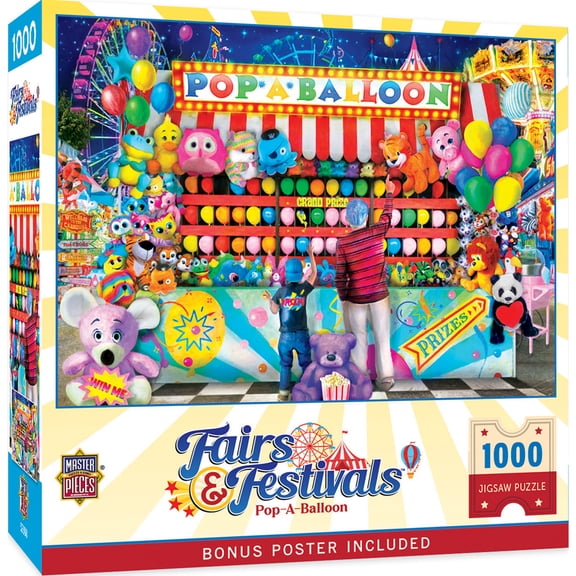 MasterPieces 1000 Piece Jigsaw Puzzle - Pop-A-Balloon - 19.25"x26.75"
