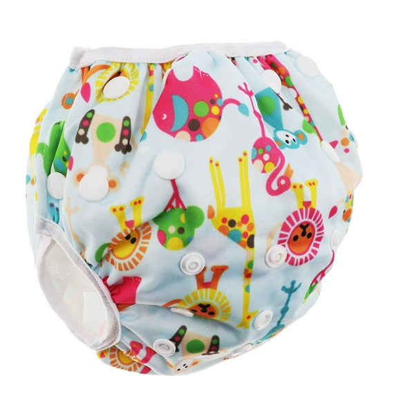 Reusable Baby Swim Diaper Adjustable Summer Mesh Cartoon Swimming Nappy Pants