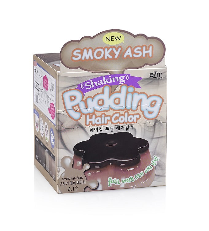 EZN Pudding Hair Color Cream 6.12 Smoky Ash Beige, Ammonia Free Hair