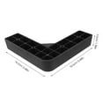 thumbnail image 2 of Voiceine 4pcs Plastic Furniture Legs L-shaped Sofa Couch Legs Bed Replacement Legs, 2 of 10