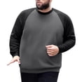 thumbnail image 2 of pstuiky camisetas de manga larga para hombre, Camiseta informal de talla grande para hombre con cuello redondo y manga larga con bloques de color Tops de talla grande para hombre xxxxxl, 2 of 9