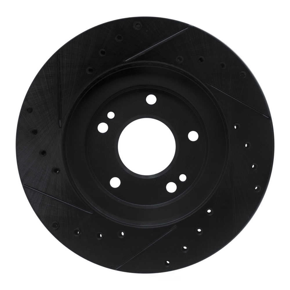 Dynamic Friction Company 633-72014R DFC Brake Rotor - Drilled And Slotted - Black