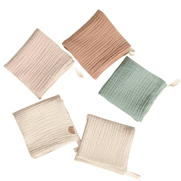 TELOLY 5Pcs Baby Burp Cloths,Durable and Washable Burp Cloths,High Absorption Burping Cloths for Babies