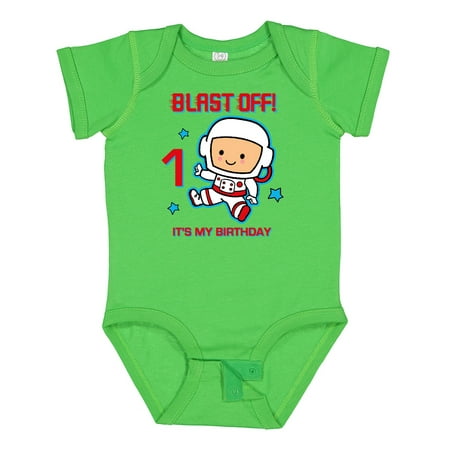 

Inktastic Blast off 1st Birthday Gift Baby Boy Bodysuit
