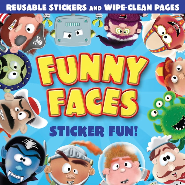 Forty Eight Funny Faces Use the Cling-On Stickers to Make Funny Faces!