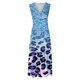 thumbnail image 4 of Vestido Corto de Verano de Moda sin Mangas con Cuello en V Impreso Vestido Casual Grande Del Doblado para Diario, 4 of 5