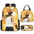 thumbnail image 1 of Fortress Night Children's Schoolbag Primary And Secondary School Student Backpack Lightweight Digital Print Lunch, 1 of 1