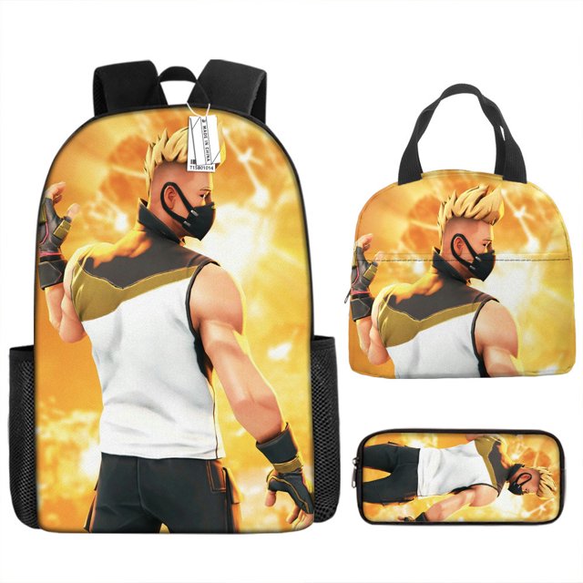 Fortress Night Children's Schoolbag Primary And Secondary School Student Backpack Lightweight Digital Print Lunch