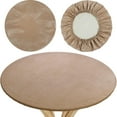 thumbnail image 2 of Nappe de 23,6 Po Imperméable et Résistante aux Taches, Housse de Table Antidérapante avec Bord Élastique, Housse de Protection Décorative pour Table, Nappe en Polyester, 2 of 11