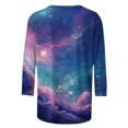 thumbnail image 4 of Htigea Tunique à Manches 3/4 pour Femmes, Col Rond, Décontractée, Douce et Confortable, Basique, Manches Trois-Quarts, Mode, Blouse Imprimée 3D, Soldes du Jour 03Multicolore m, 4 of 5